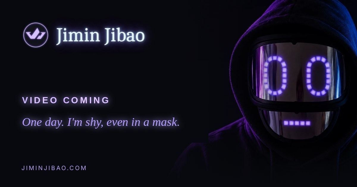 Jimin Jibao in the LED mask. The video for this page is coming.